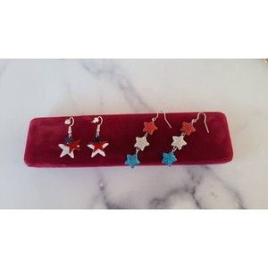 Vintage Patriotic Dangling Earrings